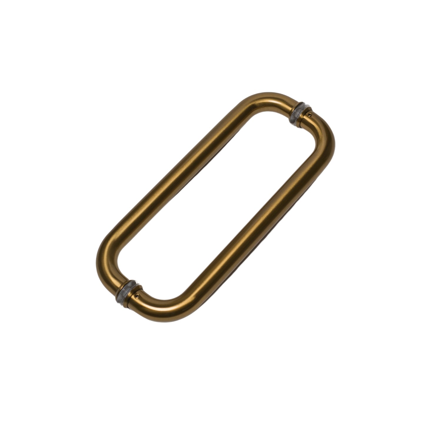 Twelve inch satin gold pull handle with 1 inch tube diameter