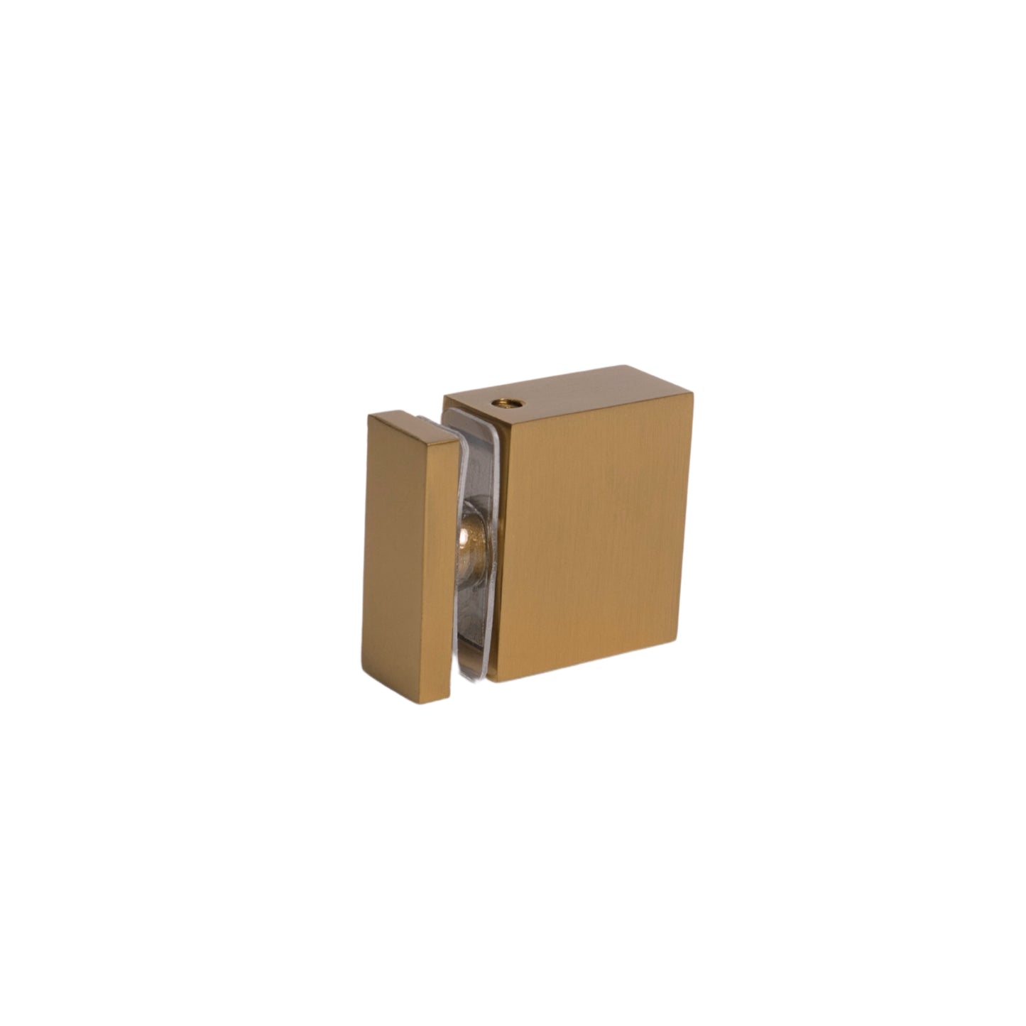 Satin Gold Glass Fixed Clamp For 90 Degree Glass