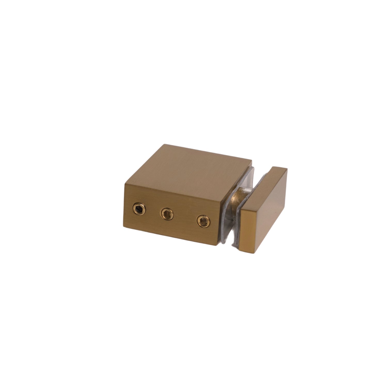 Satin Gold Glass Fixed Clamp For 90 Degree Glass