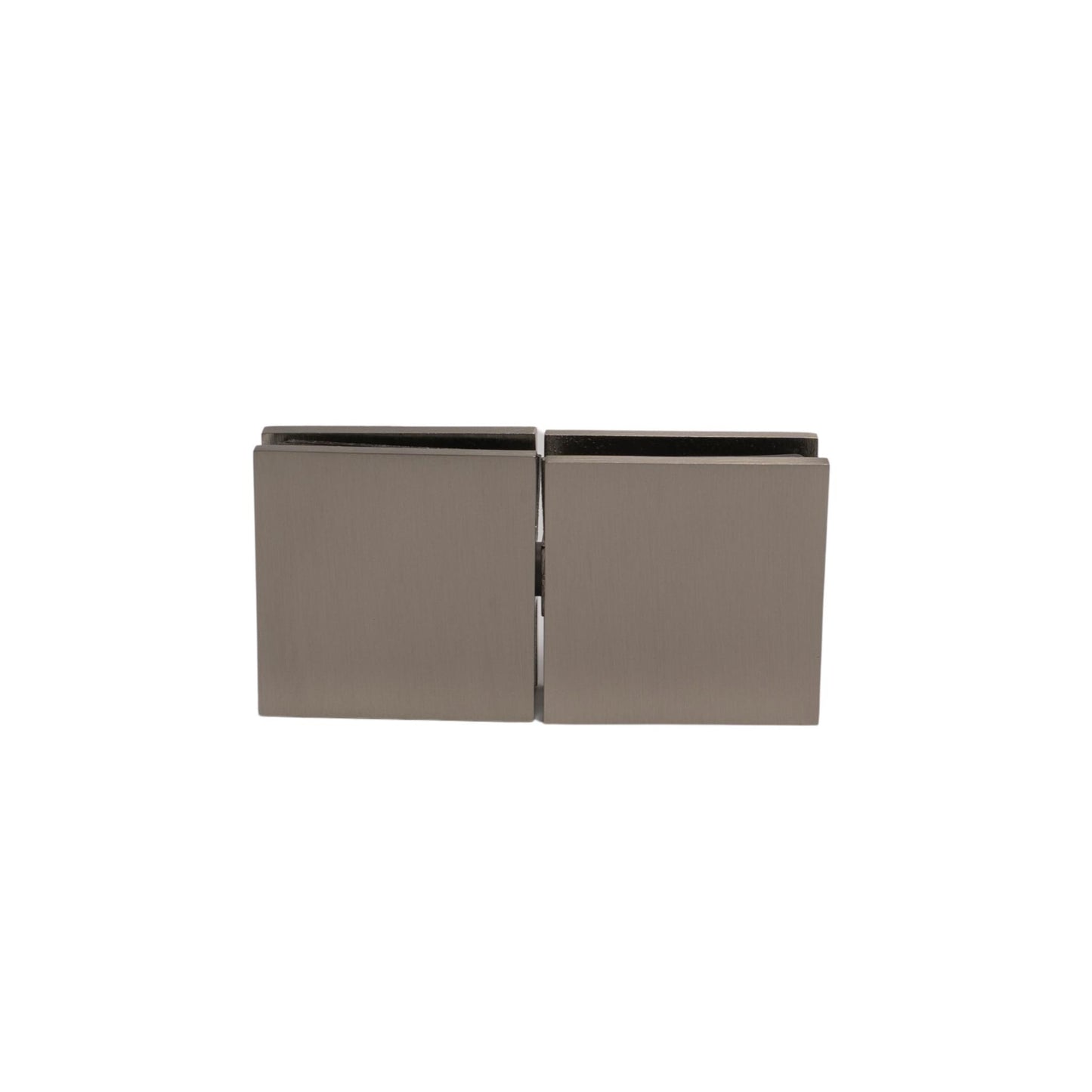 Brushed Nickel 180 Degree Glass To Glass Movable Transom Glass Clamp