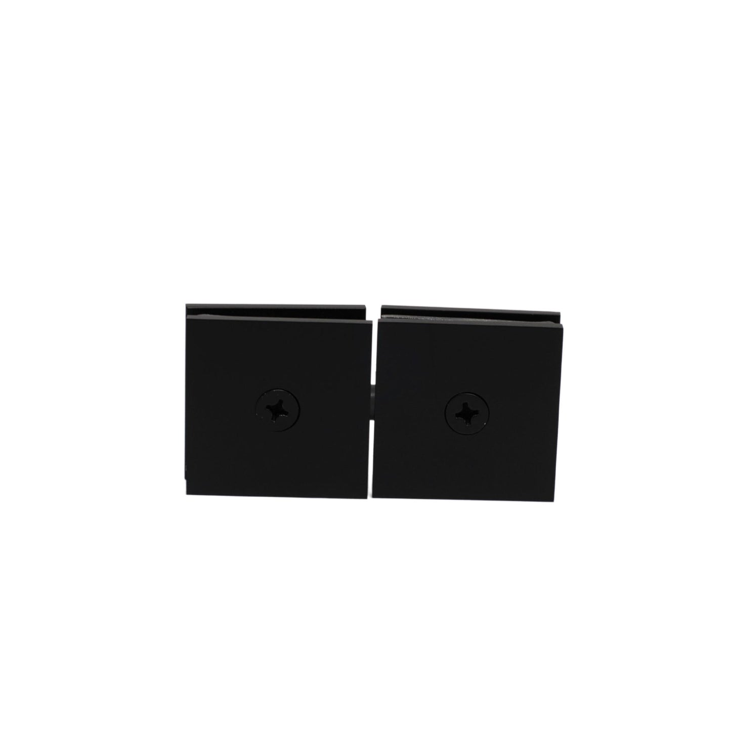 Matte Black 180 Degree Glass To Glass Movable Transom Glass Clamp