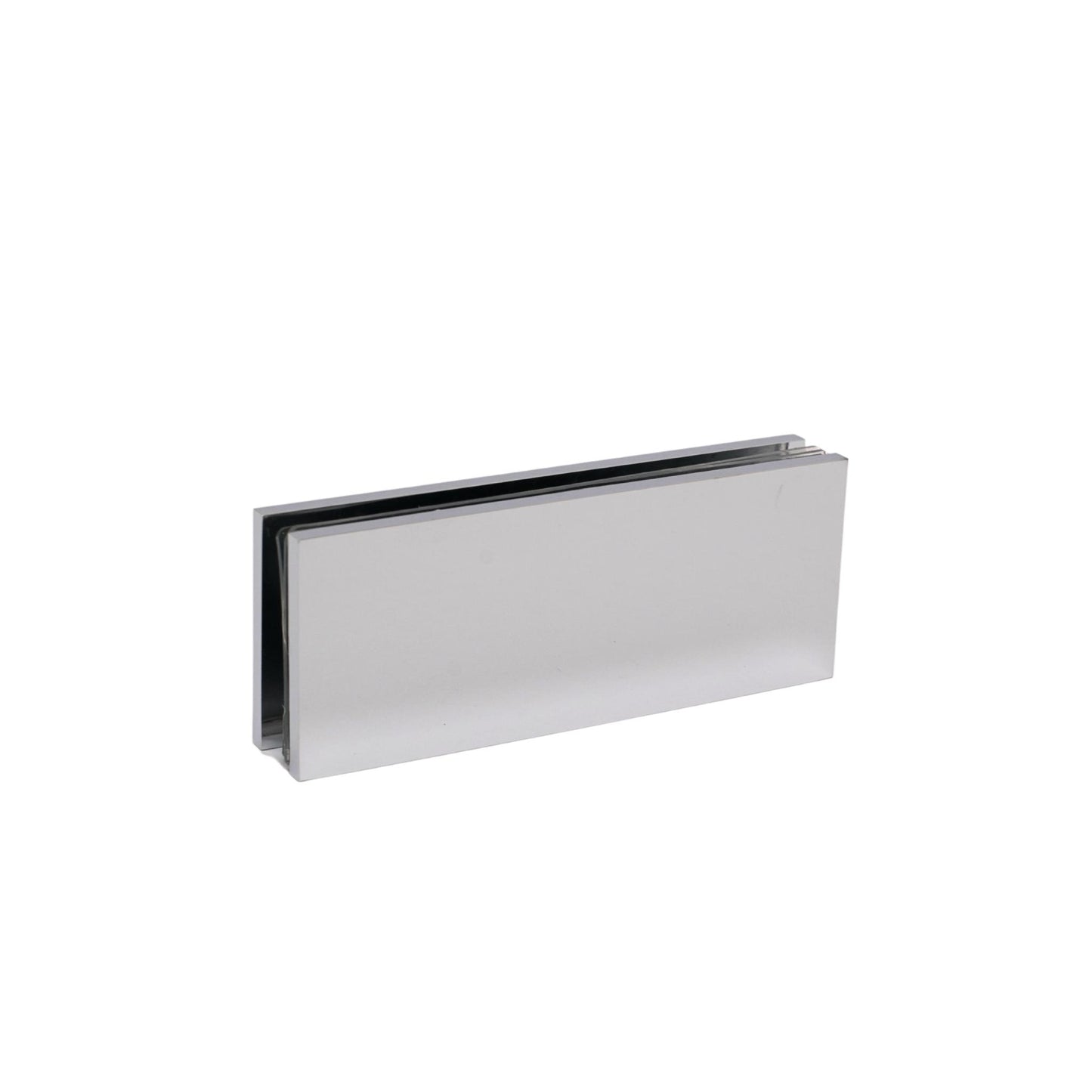 Chrome 180 Degree Square Edge Glass To Glass Clamp