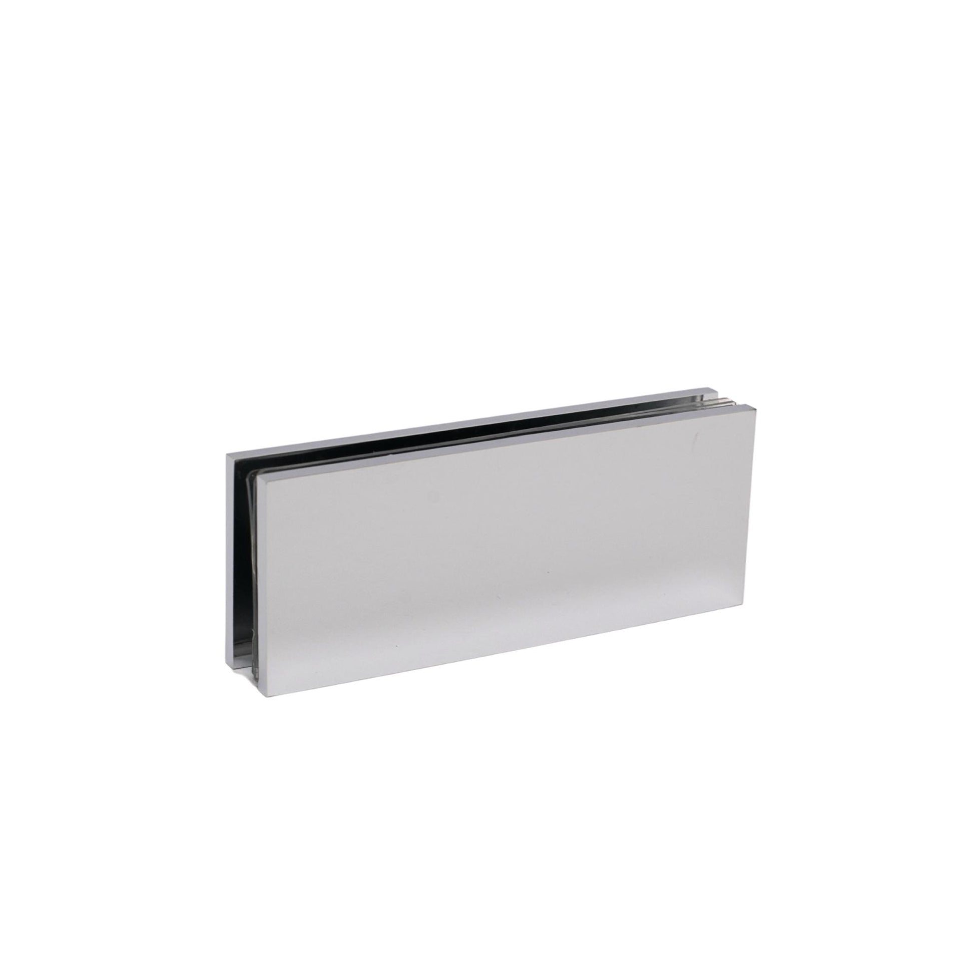 Chrome 180 Degree Square Edge Glass To Glass Clamp