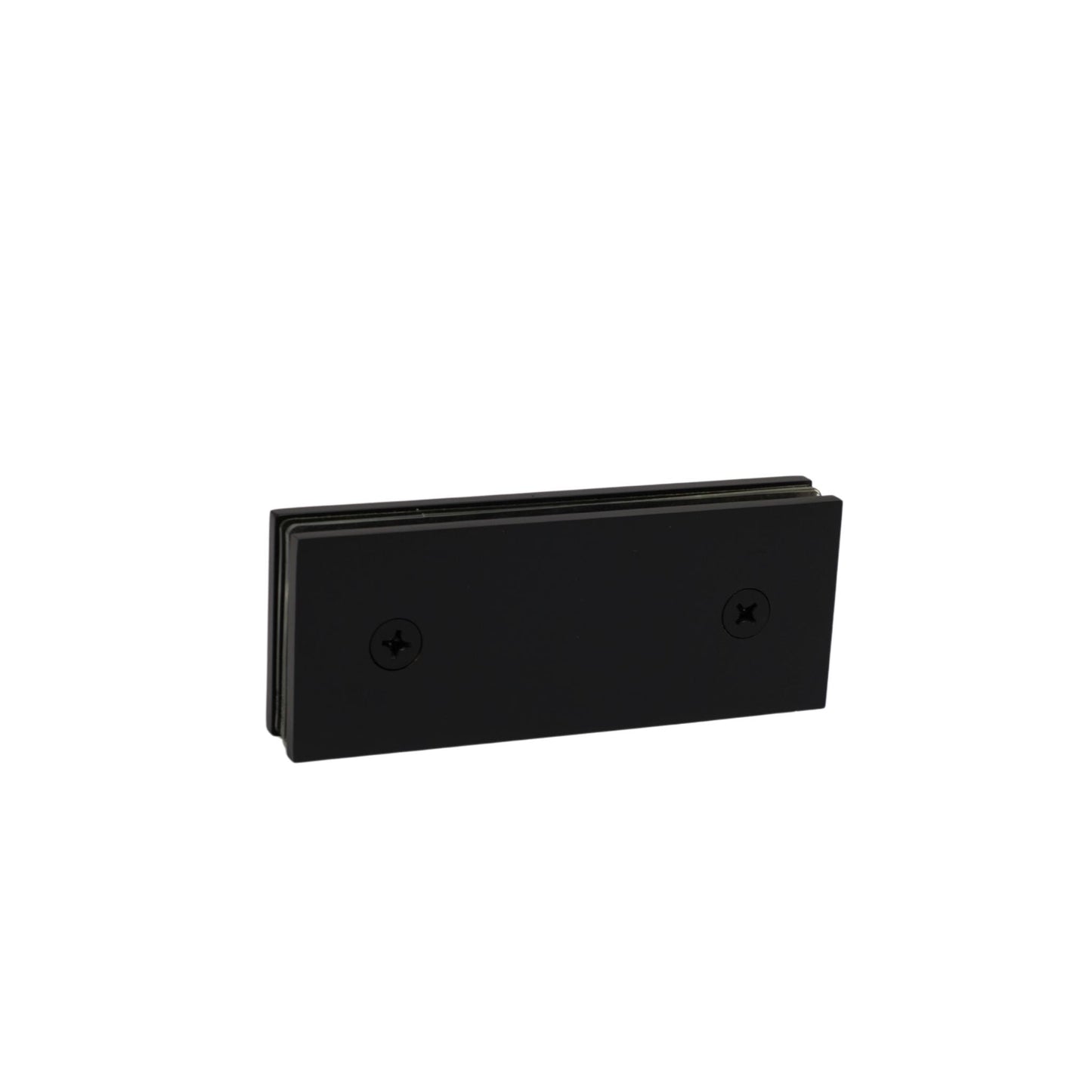 Matte Black 180 Degree Square Edge Glass To Glass Clamp