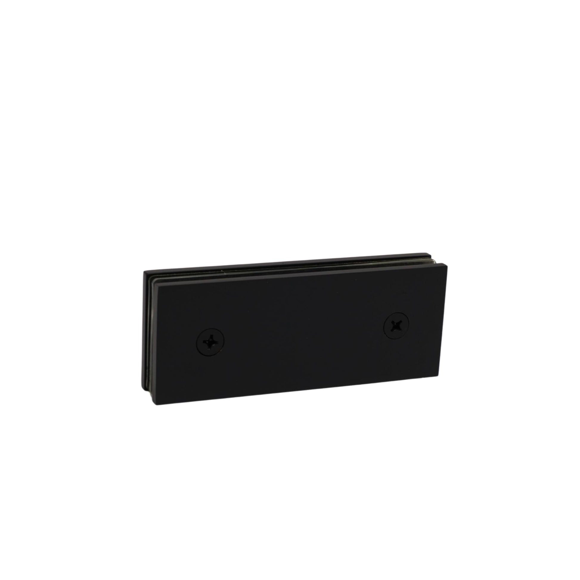 Matte Black 180 Degree Square Edge Glass To Glass Clamp