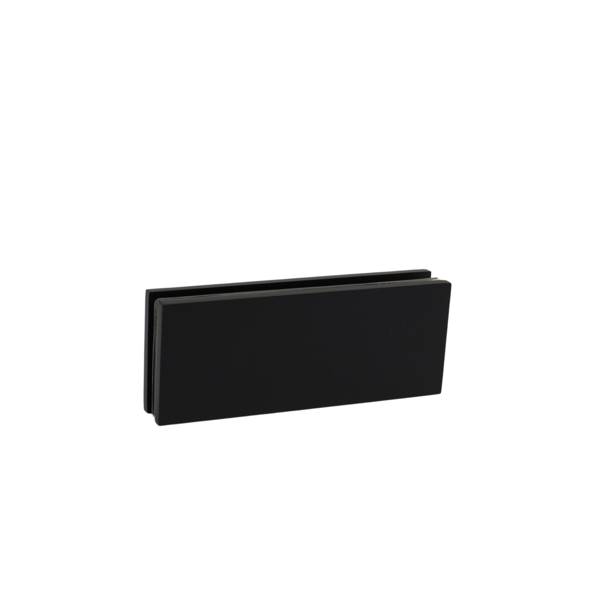 Matte Black 180 Degree Square Edge Glass To Glass Clamp