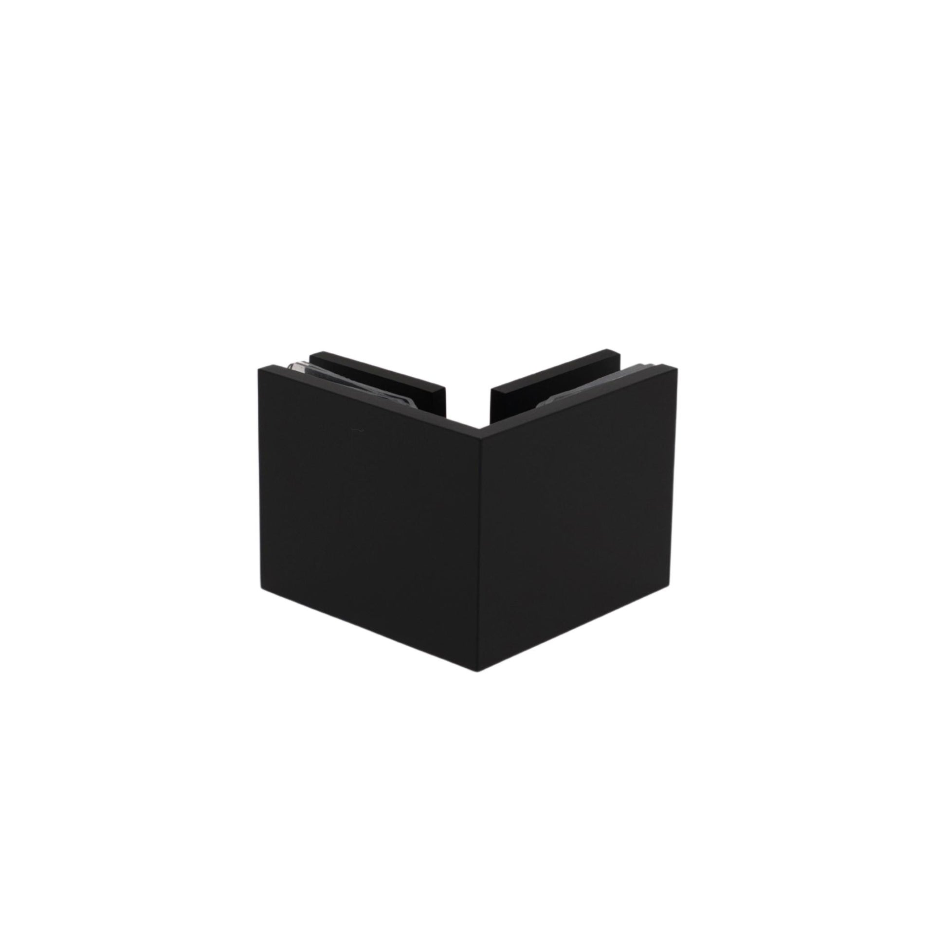 Matte Black 90 Degree Square Edge Glass to Glass Clamp