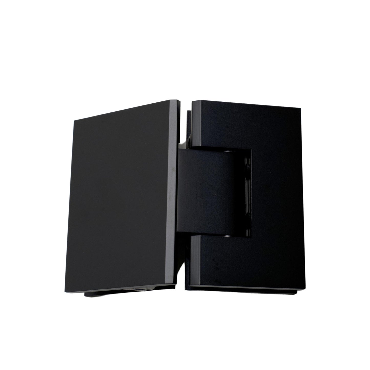 Matte Black 135 Degree Square Edge Glass to Glass Hinge