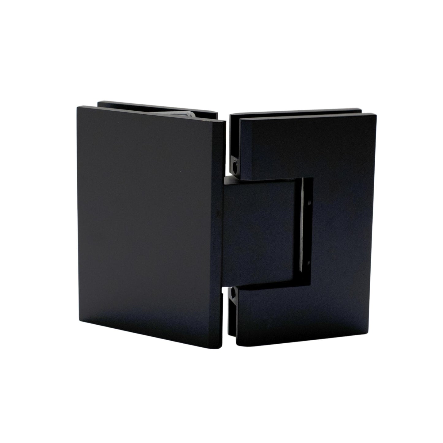 Matte Black 135 Degree Square Edge Glass to Glass Hinge
