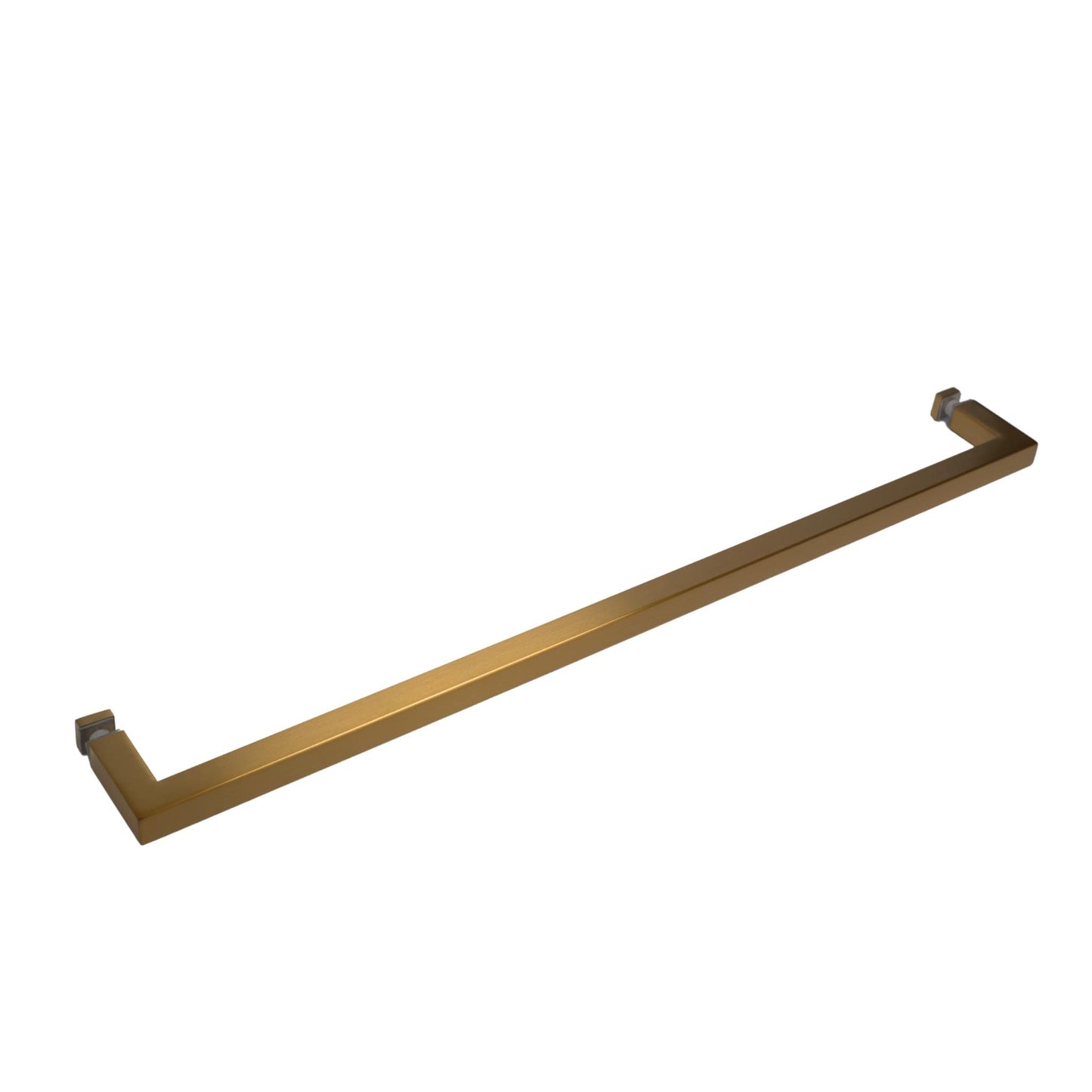 24 Inch Satin Gold Single Side Square Towel Bar