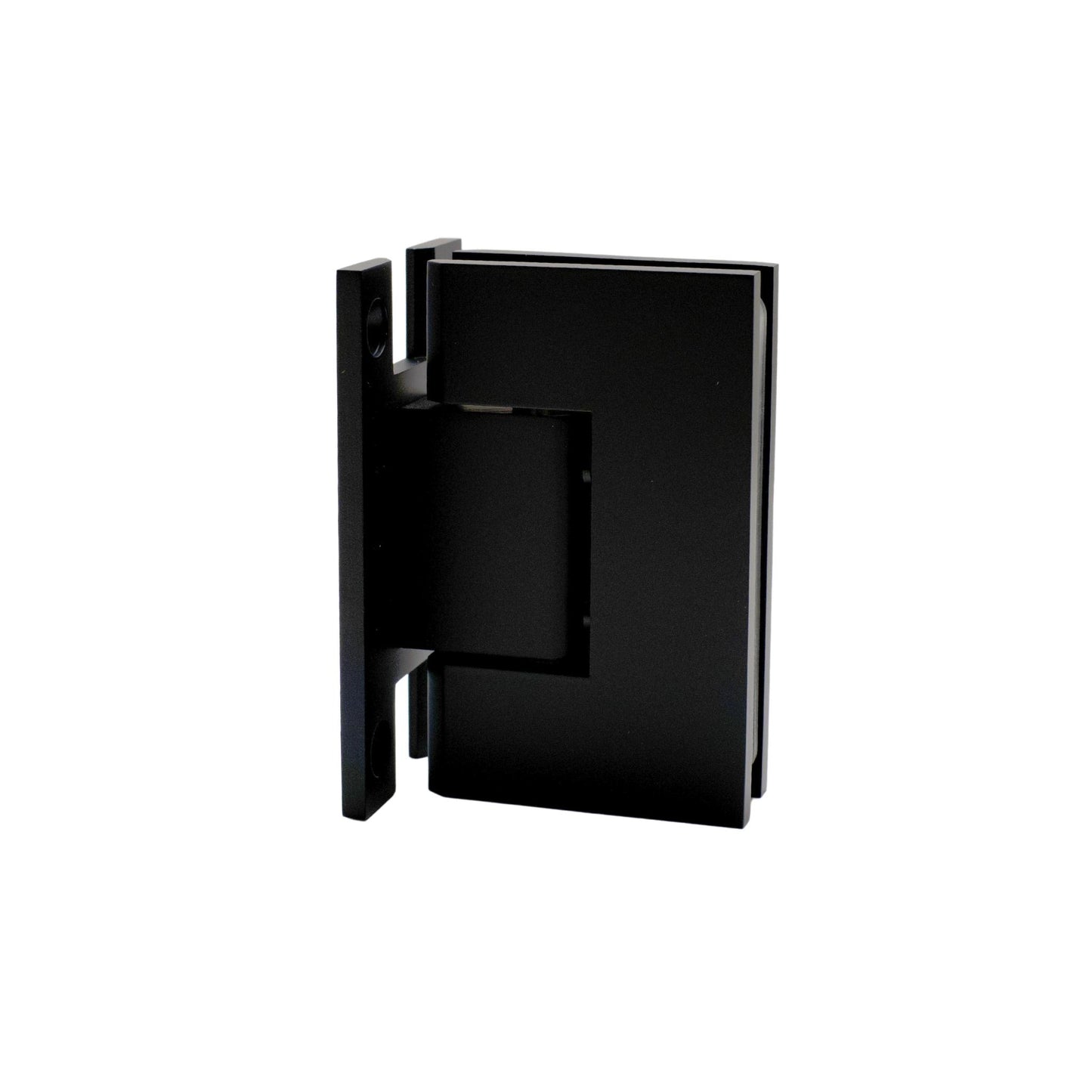 Matte Black 90 Degree Square Edge H Plate Wall Mount Hinge