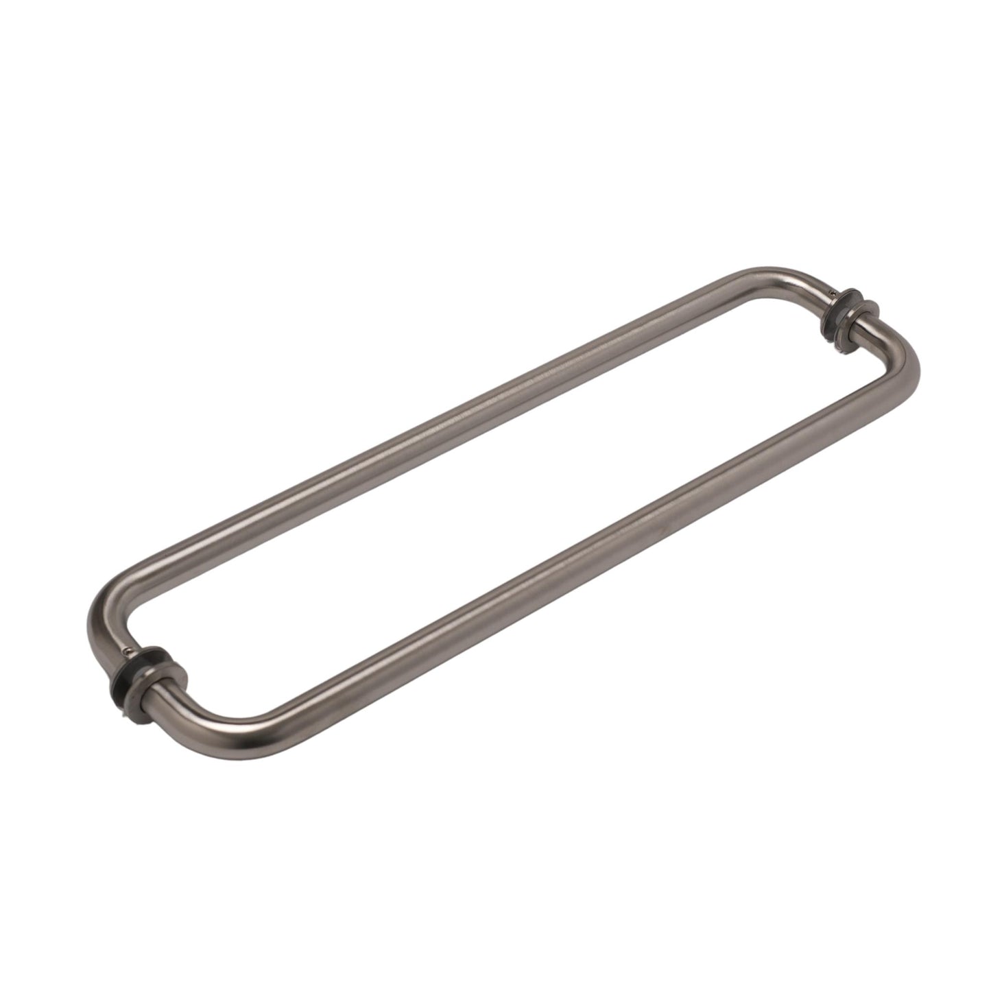 18 Inch Brushed Nickel Round Back to Back Towel Bar