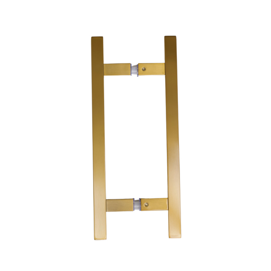 Satin Gold 8 Inch Square Ladder Pull Handle