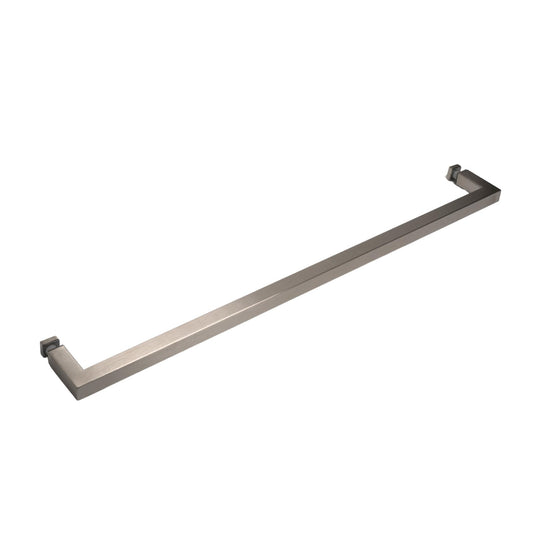 24 Inch Brushed Nickel Single Side Square Towel Bar